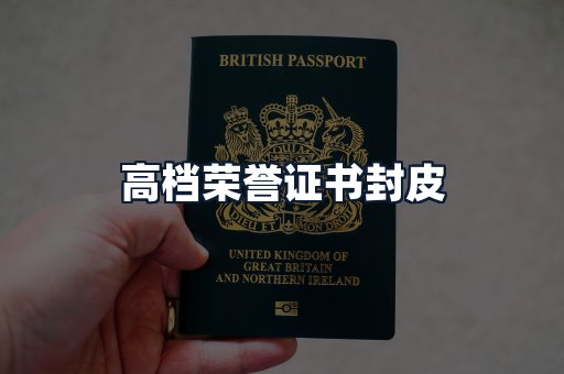 高档荣誉证书封皮